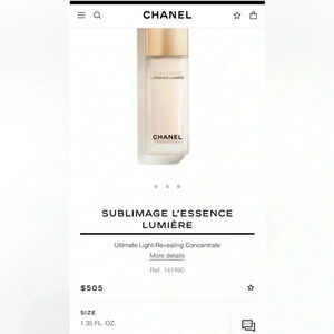 12xCHANEL SUBLIMAGE L'ESSENCE LUMIÈRE Ultimate Light-Revealing Concentrate 5ML